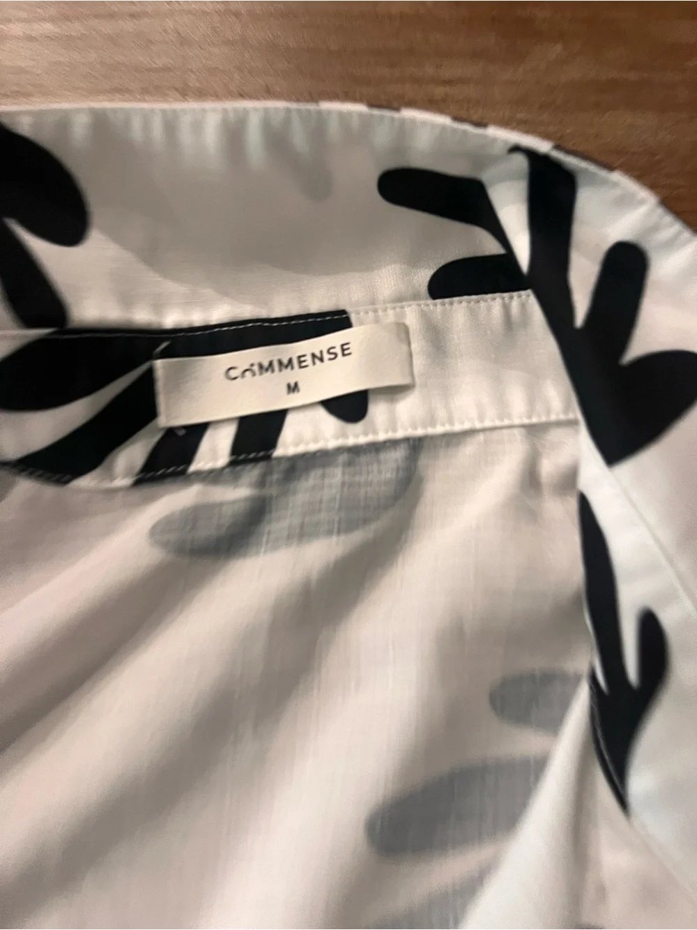 Commense White and Black Printed Kids Pajama Set - Buttoned Top & Shorts